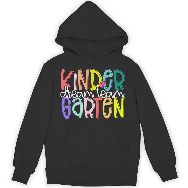 Retro Kindergarten Dream Team Back To School Teacher Kids Unisex Hoodie