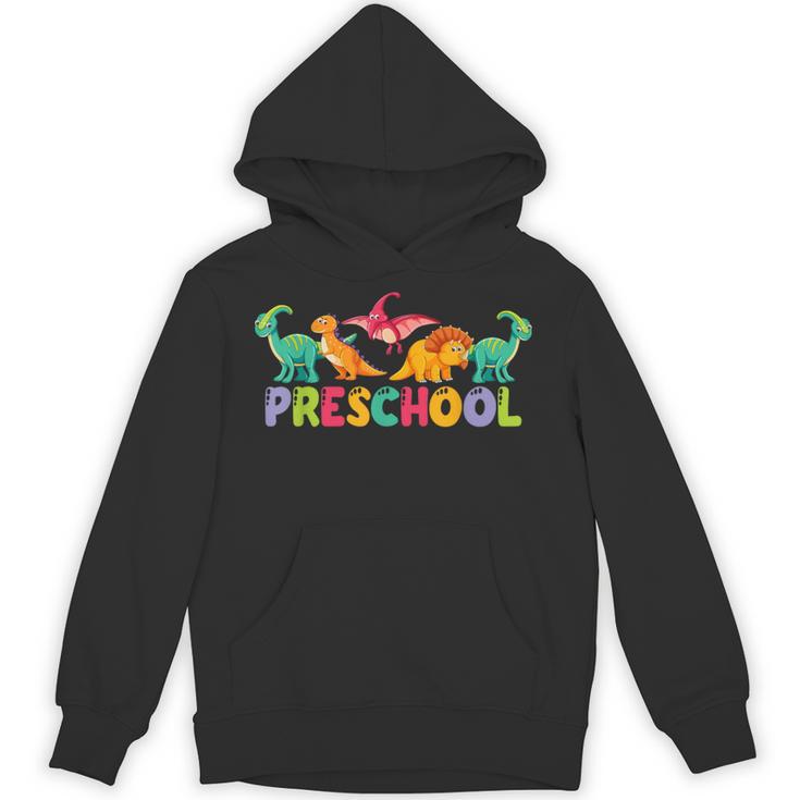 Retro Preschool Cute Dinosaur Preschool Teacher Kids Boys Unisex Hoodie