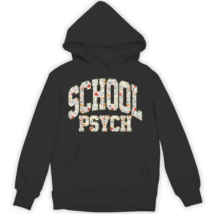 Retro Wildflower School Psych Teacher School Psychologist Unisex Hoodie