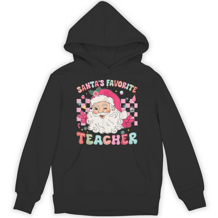 Santa Favorite Teacher Shirt Teacher Christmas Unisex Hoodie