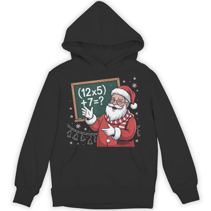 Santa Teacher 67 Math Christmas Xmas Holiday Number 67 Unisex Hoodie