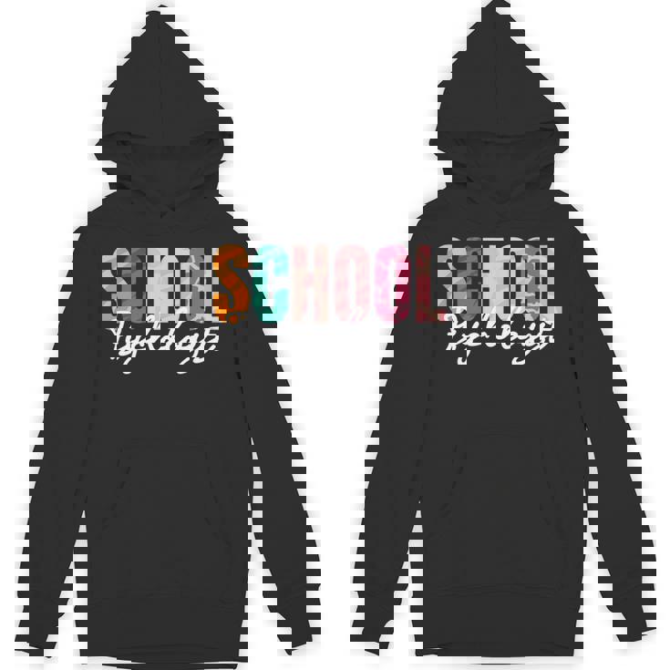 School Psychologist Rainbow Psychology Teacher Unisex Hoodie