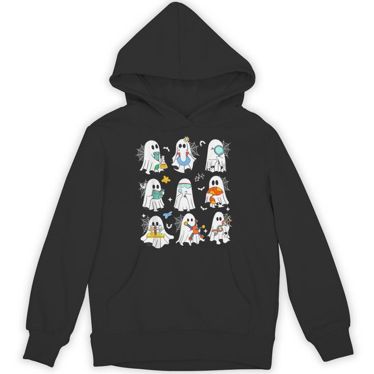 Science Teacher Ghost Laboratory Halloween Teacher Unisex Hoodie