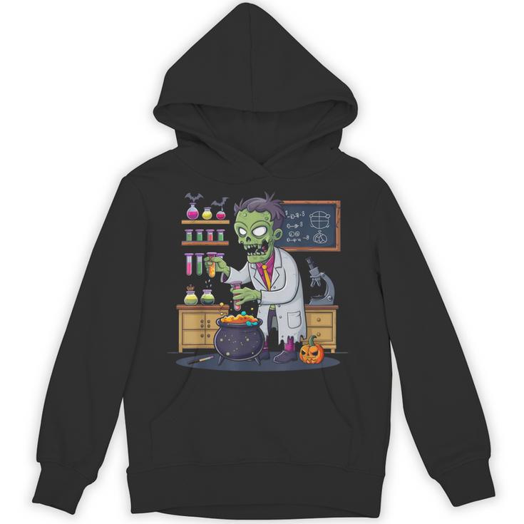 Science Teacher Halloween Shirt Zombie Chemistry Scientist Unisex Hoodie