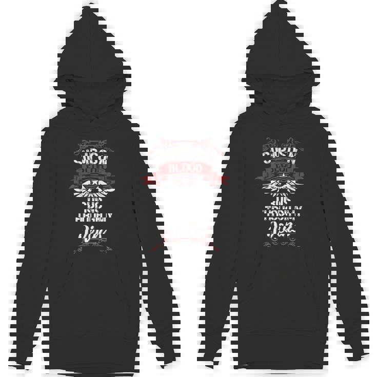 Simpson Blood Runs Through Myeins 苗字 Family パーカー