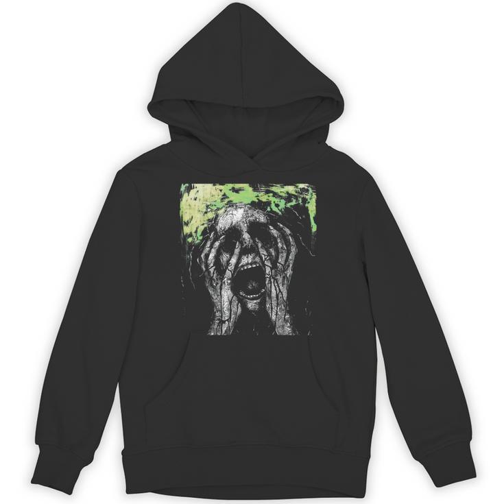 Skull Grunge Goth Alt Gothic Demonic Scary Screaming Face Hoodie