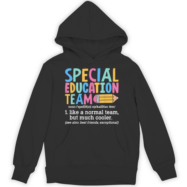 Special Education Team Definition Retro Ed Team Crew Teacher Unisex Hoodie