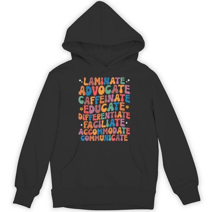 Sped Caffeinate Advocate Laminate Educate Teacher Men Women Kids Unisex Hoodie