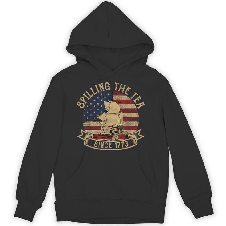 Spilling The Tea Since 1773 American History Teacher Vintage Unisex Hoodie