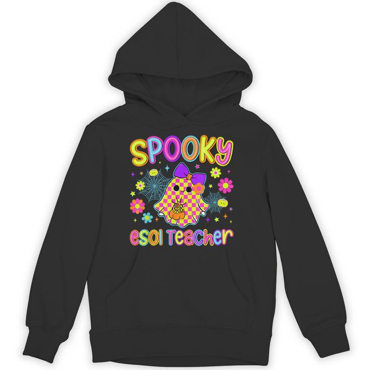 Spooky ESOL Teacher Halloween ESOL Teaching Coquette Unisex Hoodie