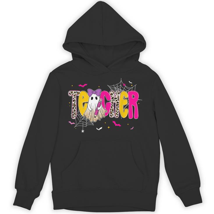 Spooky Halloween Teacher Para Counselor SPED Preppy Boo Kids Unisex Hoodie