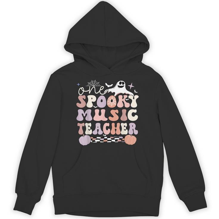 Spooky Music Teacher Halloween Music Teaching Men Women Unisex Hoodie