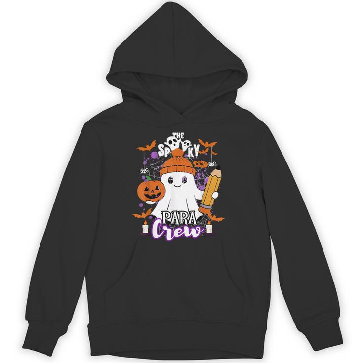 Spooky Para Crew Ghost Halloween Paraprofessional Teacher Unisex Hoodie
