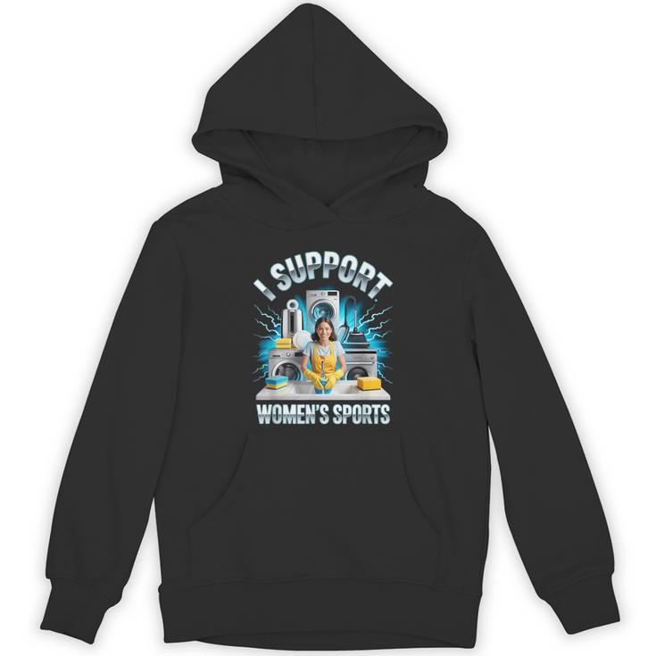 I Support Women's Sports Unwearable Aduld Humor Bootleg Hoodie
