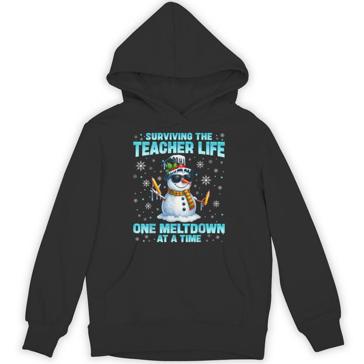 Surviving The Teacher Life Pjs Pajamas Christmas Xmas Teache Unisex Hoodie