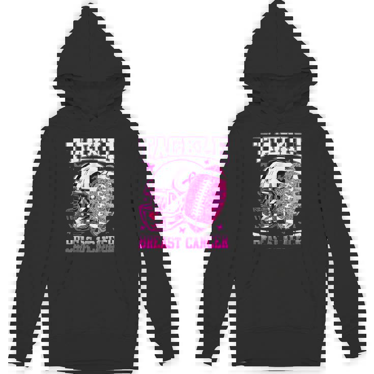 Tackle Breast Cancer Awareness Fighting American Football Hoodie