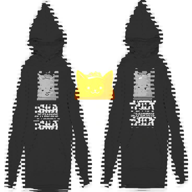 Tacocatpelled Backwards Is Tacocat ファニータコスキャットギフト パーカー