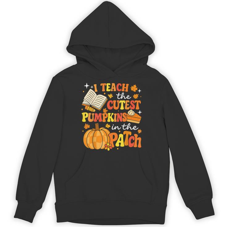 I Teach The Coolest Pumpkins In The Patch Teacher Halloween Unisex Hoodie