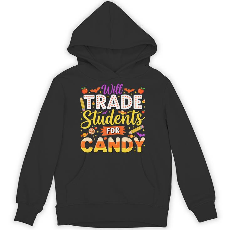 Teacher Cute Will Trade Students For Candy Halloween Costume Unisex Hoodie