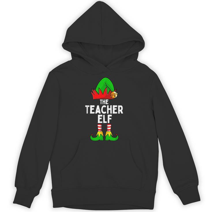 Teacher Elf Matching Family Christmas Women Men Unisex Hoodie