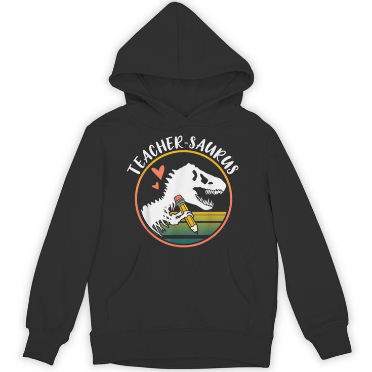 Teacher-Saurus Dinosaur Teacher Design T-Rex Design Unisex Hoodie