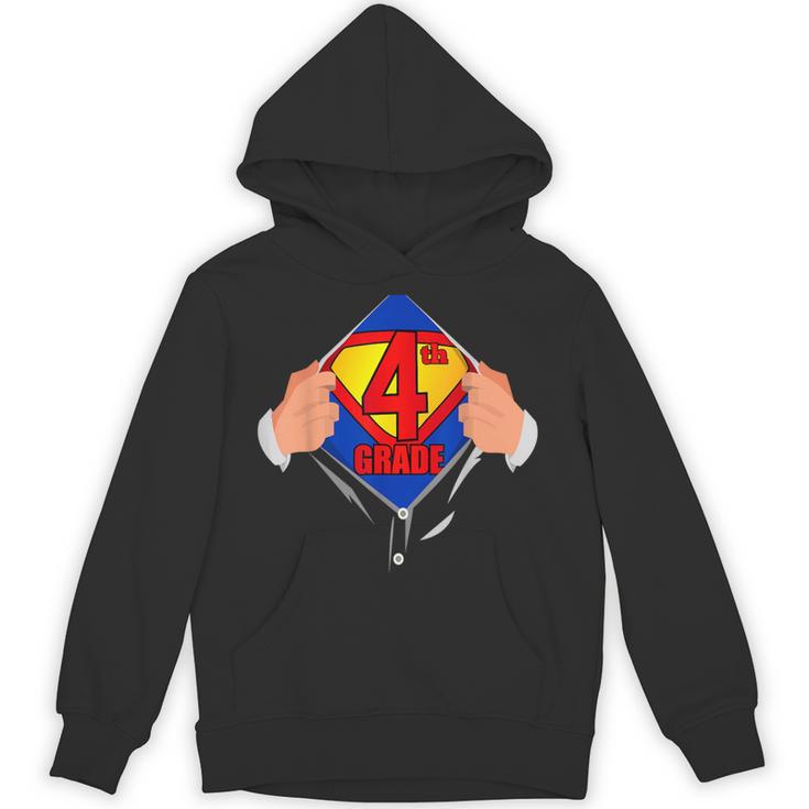 Teachers Are Superheroes 4th Grade Super Teacher Staff Men Women Unisex Hoodie
