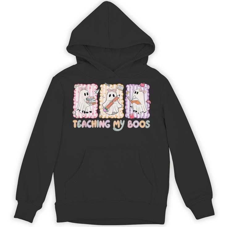 Teaching Is My Boos Teacher Ghost Halloween Women Girls Unisex Hoodie