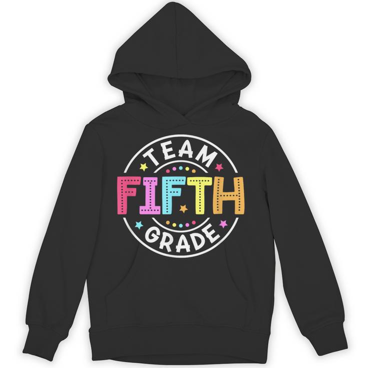 Team Fifth Grade Teacher Back To School 5th Grade Squad Kids Unisex Hoodie