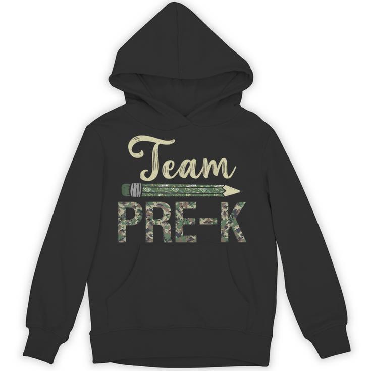 Team Pre-K Camo Pre-K Teacher Camouflage Unisex Hoodie