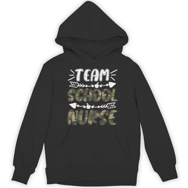 Team School Nurse Camo Teacher Student Back To School For Men Women Unisex Hoodie