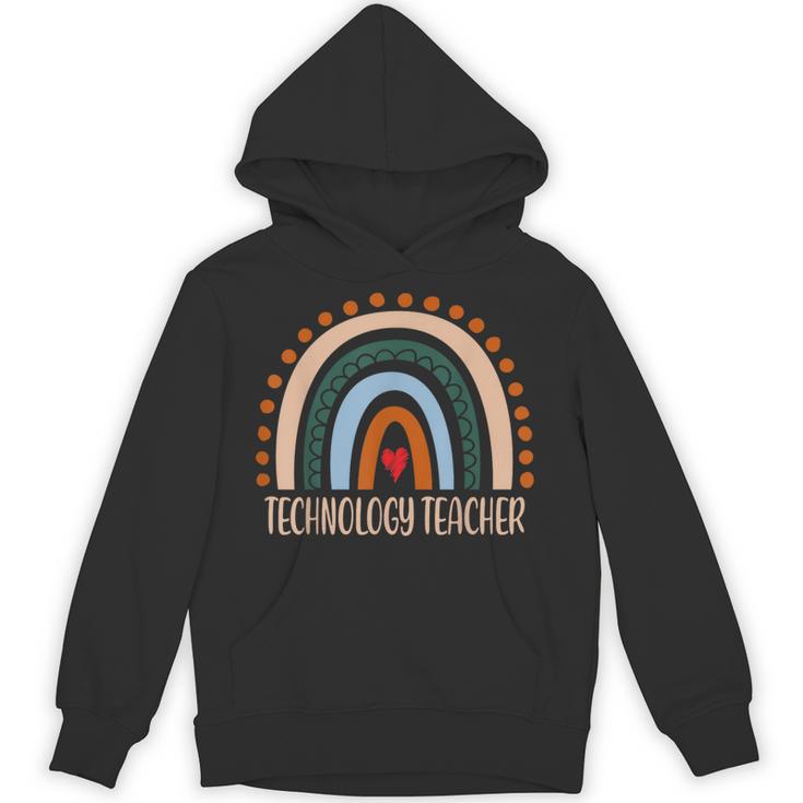Technology Teacher Rainbow Appreciation Day Back To School For Men Women Unisex Hoodie