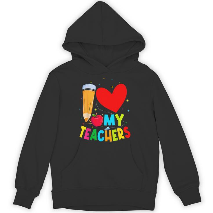 Teens Graduation I Heart My Teachers I Love My Teachers Unisex Hoodie