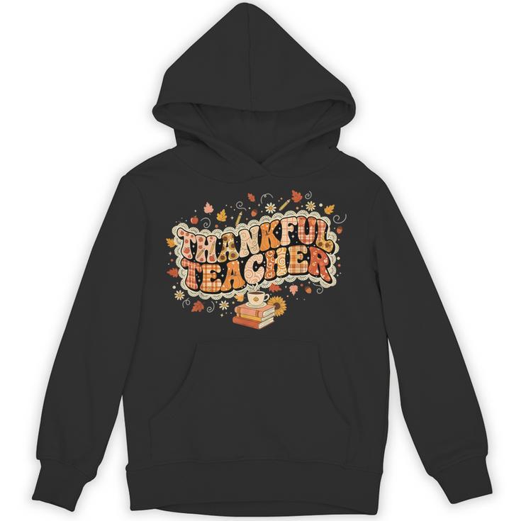Thankful Teacher Shirts For Women Teach Thanksgiving Teacher Unisex Hoodie