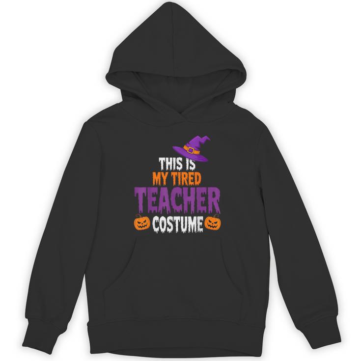 Tired Teacher Costume For Halloween Teachers Unisex Hoodie
