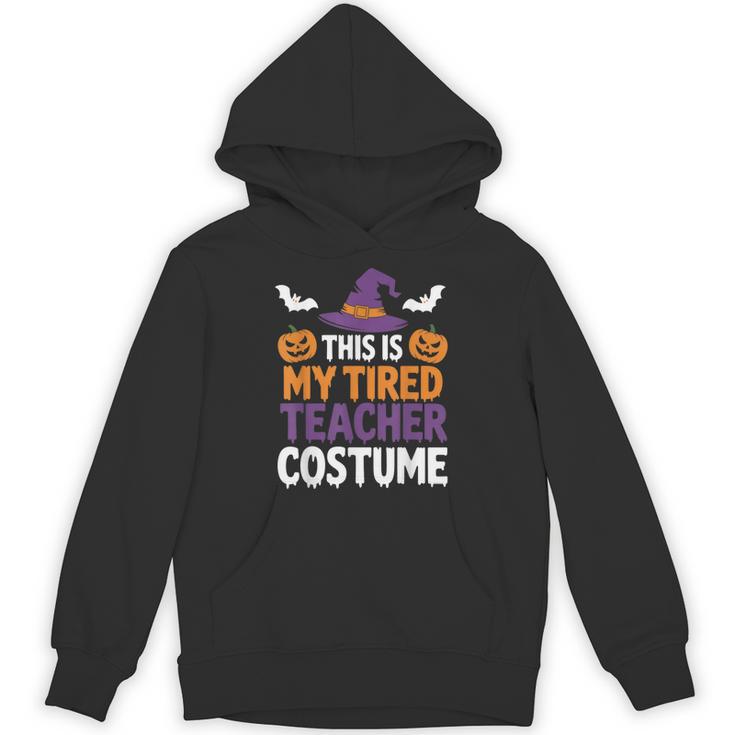 Tired Teacher Costume For Humor Halloween Unisex Hoodie