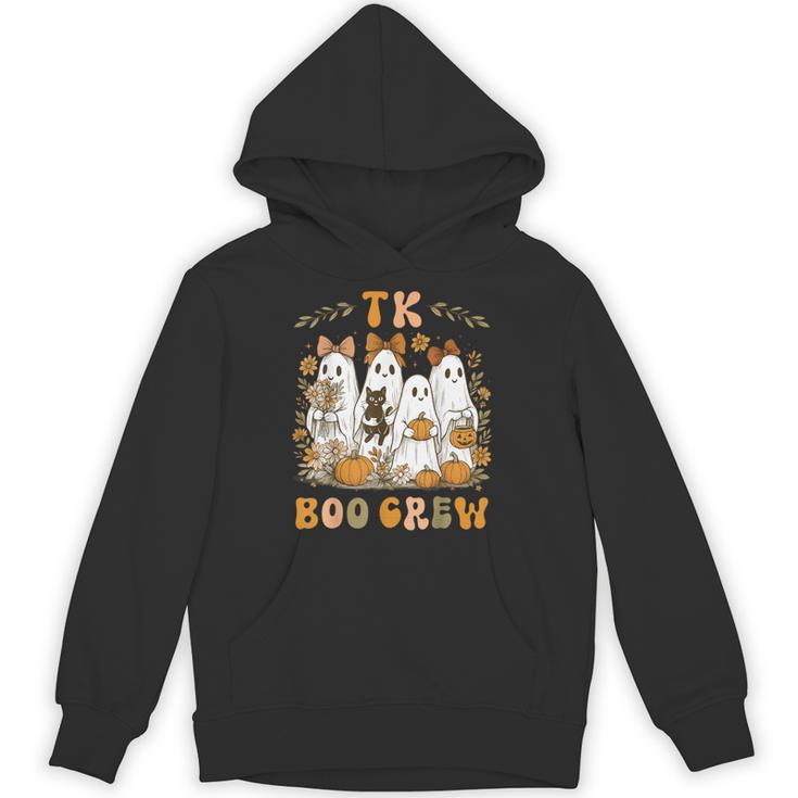 TK Boo Crew Preppy Halloween Floral Ghost TK Teacher Team TK Unisex Hoodie