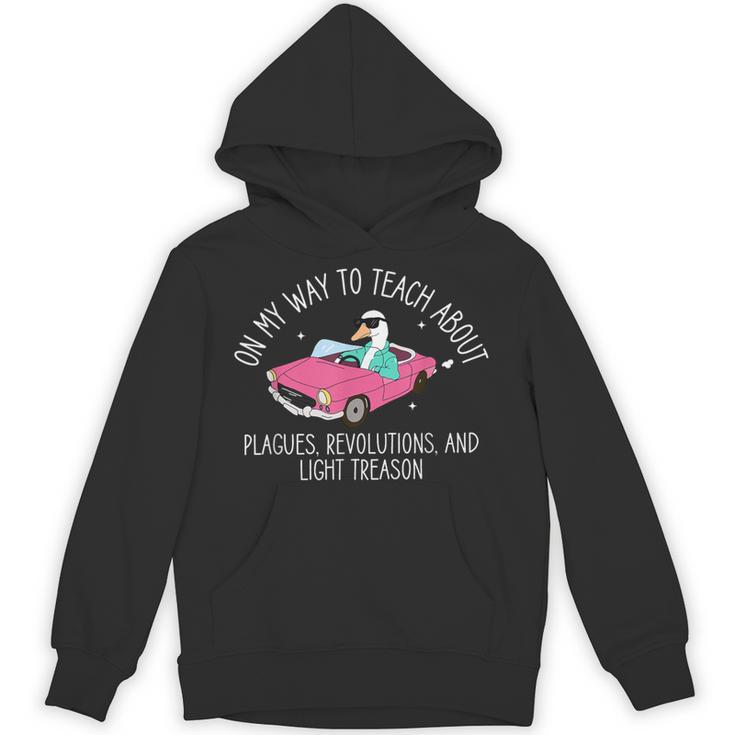 History Teacher Silly Goose Back To School Social Studies Unisex Hoodie