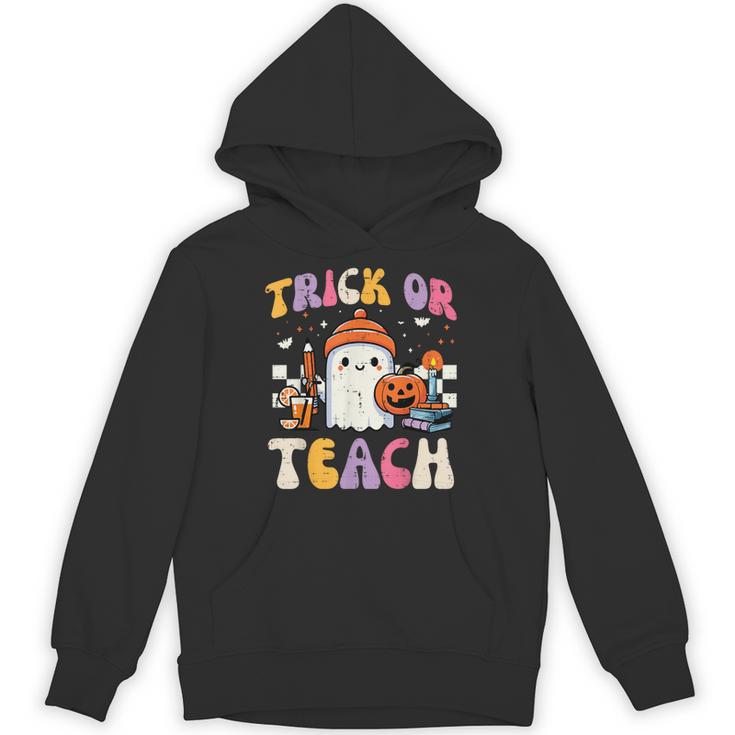 Trick Or Teach Ghost Teacher School Halloween Men Women Unisex Hoodie