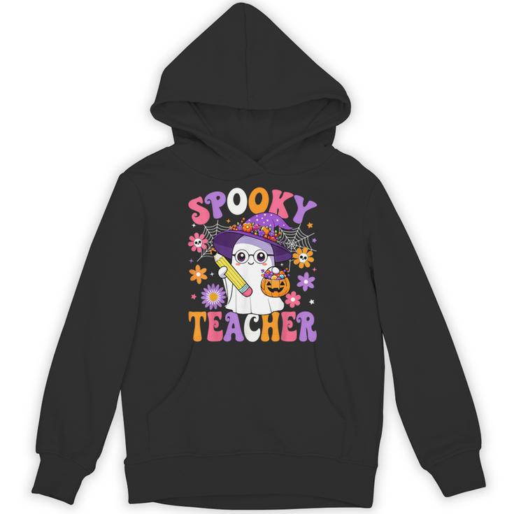 Trick Or Teach Spooky Teacher Ghost Halloween Teacher Unisex Hoodie