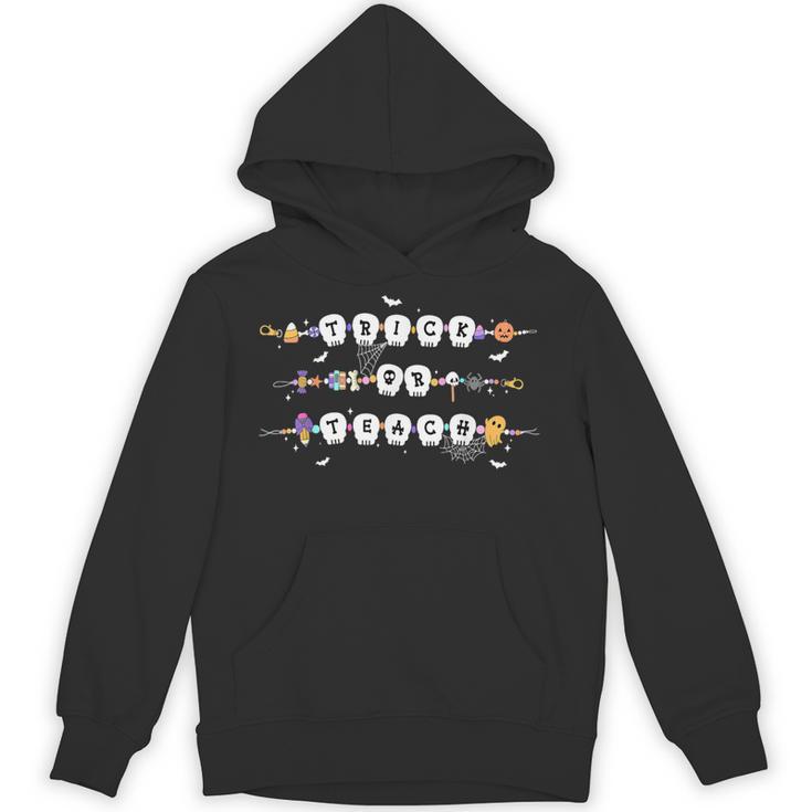 Trick Or Teach Spooky Teacher Happy Halloween Bracelet Unisex Hoodie