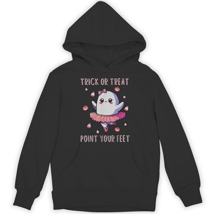 Trick Or Treat Point Your Feet Halloween Ghost Dance Teacher Unisex Hoodie