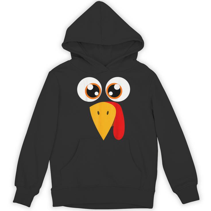Turkey Face Halloween Costume Thanksgiving Teacher Nurse Unisex Hoodie
