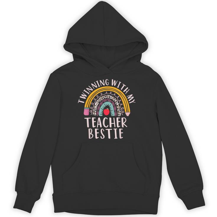 Twinning With My Teacher Bestie Spirit Week Girls Day Kids Unisex Hoodie