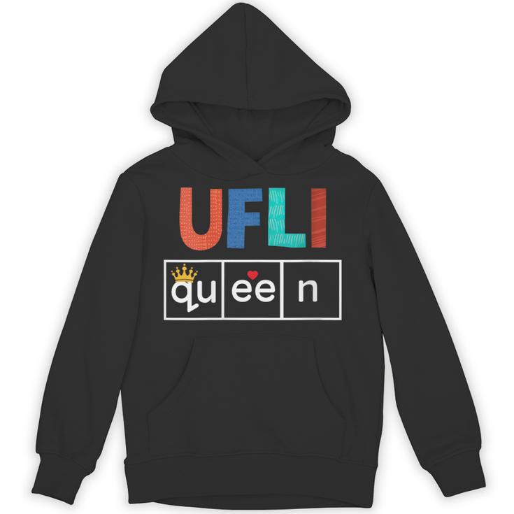 UFLI Queen Science Of Reading Literacy Teacher Appreciation Unisex Hoodie