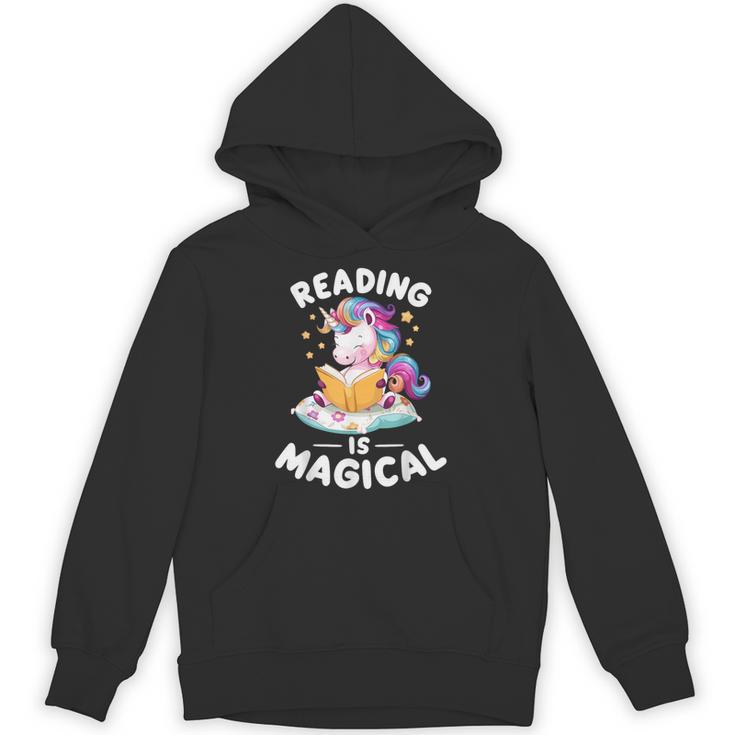 Unicorn Teacher Reading Is Magical Book Unisex Hoodie