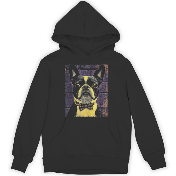 Vintage Boston Terrier Dog Unisex Hoodie