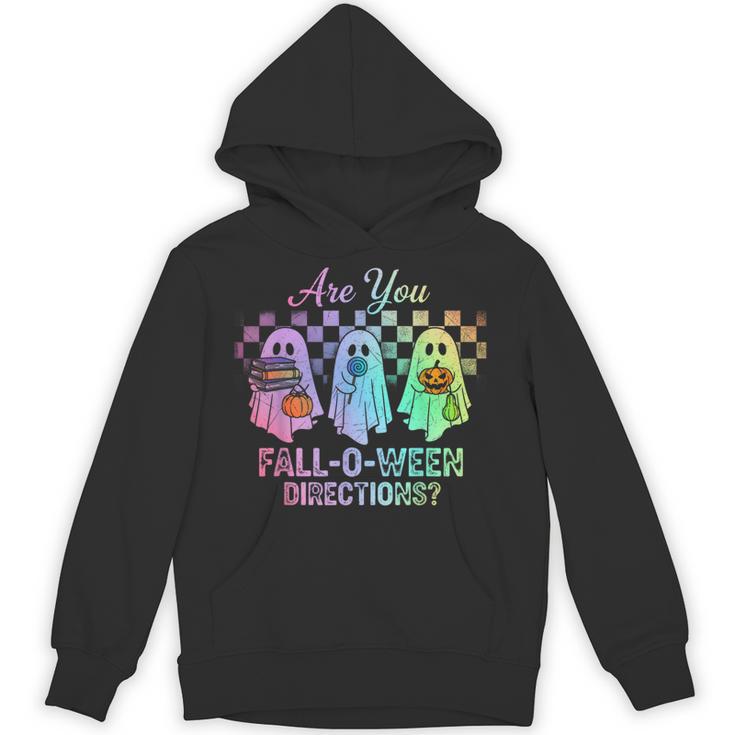 Vintage Are You Fall O Ween Directions Teacher Halloween Unisex Hoodie