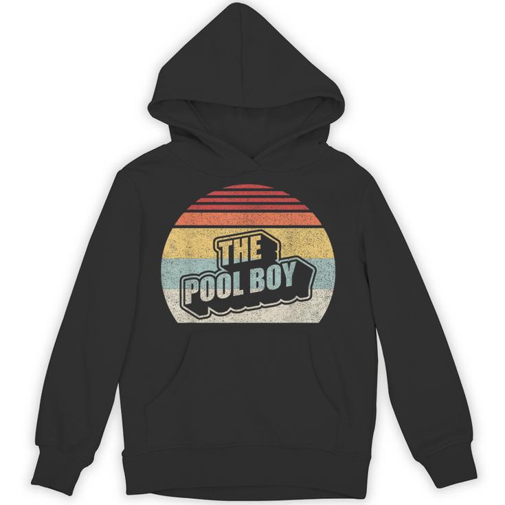 Vintage Retro The Pool Boy Unisex Hoodie