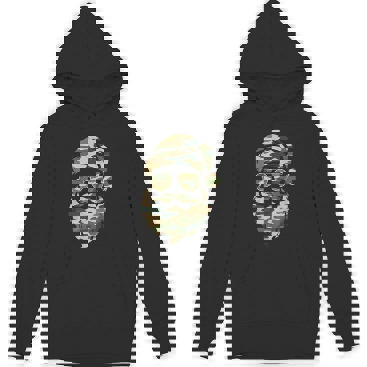 Vintage Santa Face Camouflage Christmas Xmas Camo Boys Hoodie