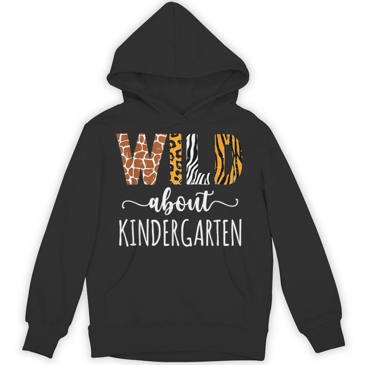 Wild About Kindergarten Teacher Leopard Print Unisex Hoodie